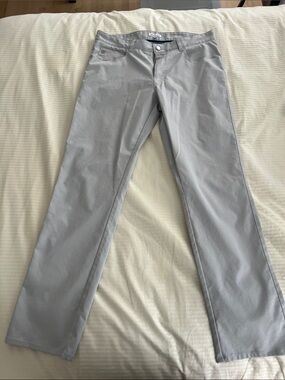 Peter Millar Light Gray Golf Pants
